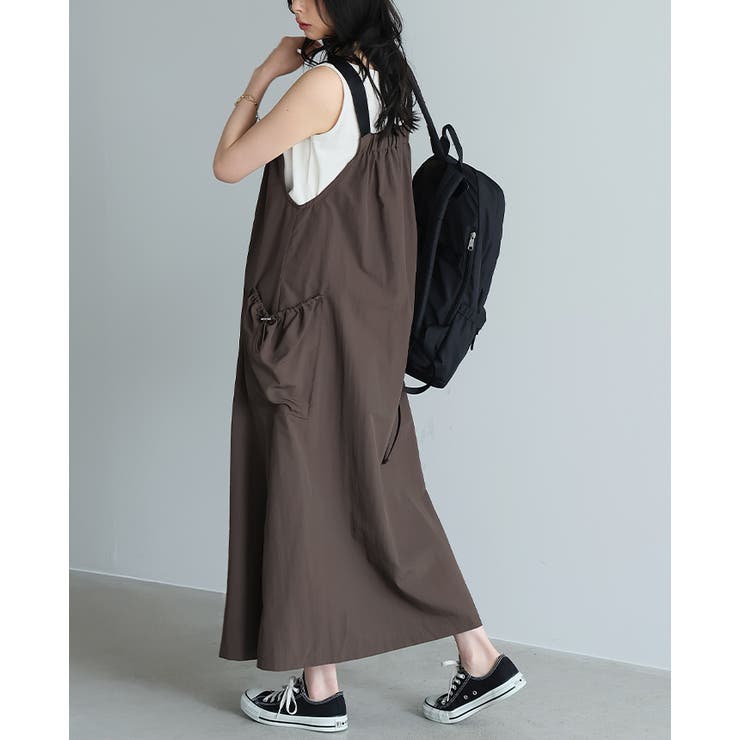 UV＆撥水＆接触冷感で毎日快適。機能付きAラインジャンパースカート ジャンスカ … | HAPPY急便 by VERITA.JP | 詳細画像8 