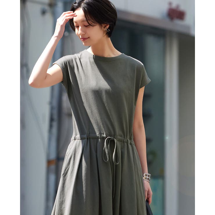 素肌に嬉しいコットン100％。ウエストリボンロングワンピ ワンピース ワンピ | HAPPY急便 by VERITA.JP | 詳細画像12 