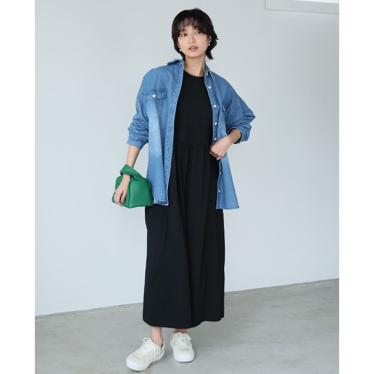 普段使いしたくなるシンプルデザイン。ラウンドネックフレアワンピース ワンピ ロン… | HAPPY急便 by VERITA.JP | 詳細画像7 