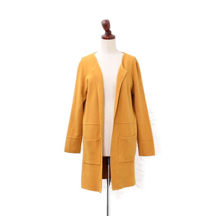 着心地抜群！肌に馴染むなめらかなニット。コート風ニットカーディガン カーディガン | HAPPY急便 by VERITA.JP | 詳細画像5 