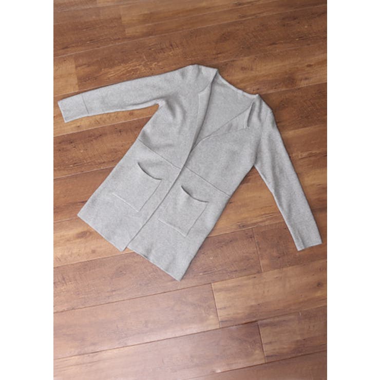 着心地抜群！肌に馴染むなめらかなニット。コート風ニットカーディガン カーディガン | HAPPY急便 by VERITA.JP | 詳細画像6 