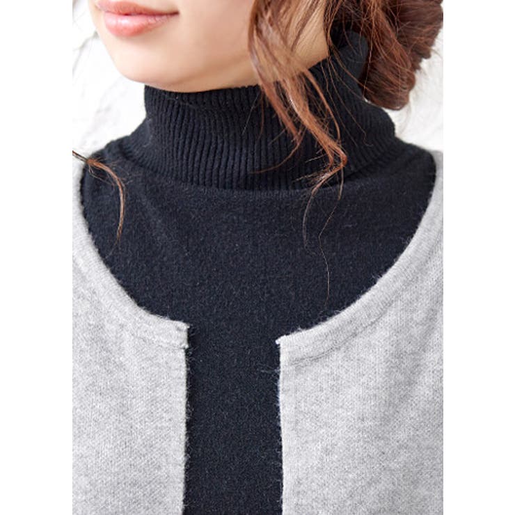 着心地抜群！肌に馴染むなめらかなニット。コート風ニットカーディガン カーディガン | HAPPY急便 by VERITA.JP | 詳細画像8 