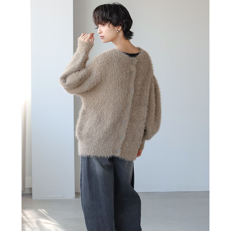 ずっと触れていたくなる。シャギーニットカーディガン カーデ ニット | HAPPY急便 by VERITA.JP | 詳細画像29 