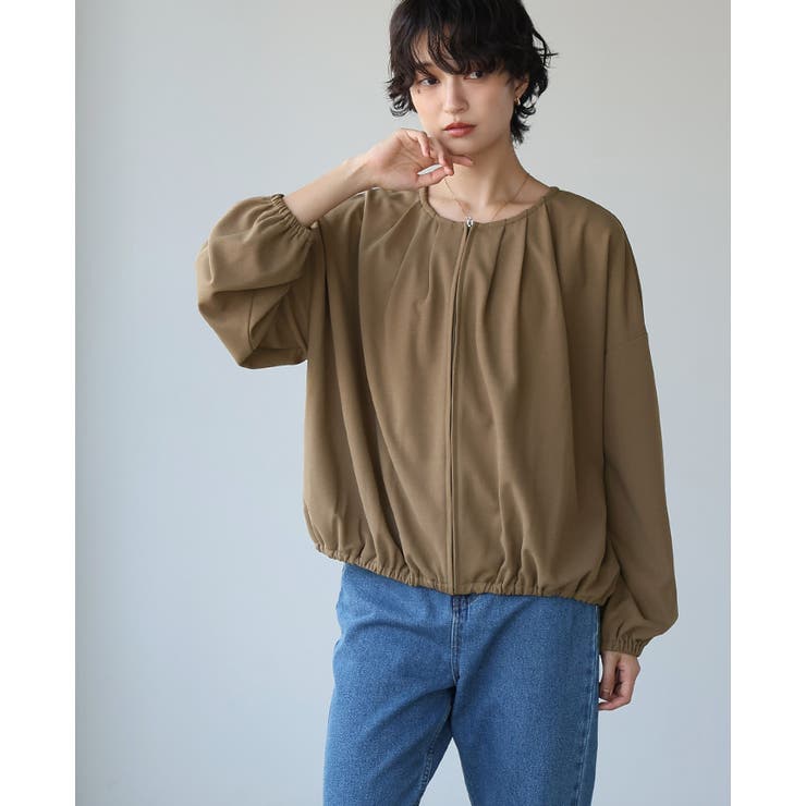 キレイとラクがこの1枚で叶う。梨地ZIPブルゾン ブルゾン ジャンパー | HAPPY急便 by VERITA.JP | 詳細画像12 