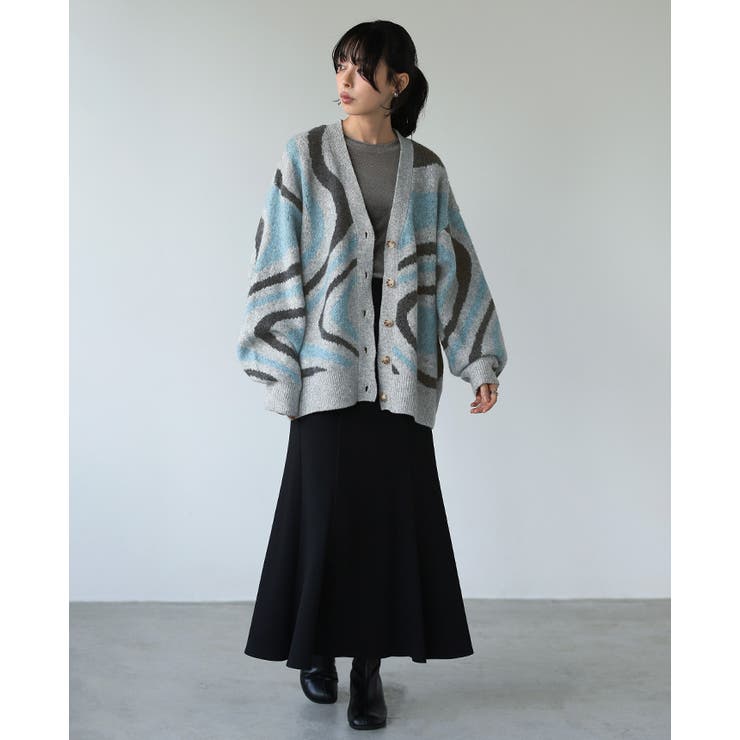 ほどよく個性を纏う。マーブルモヘアカーディガン カーデ カーディガン | HAPPY急便 by VERITA.JP | 詳細画像15 