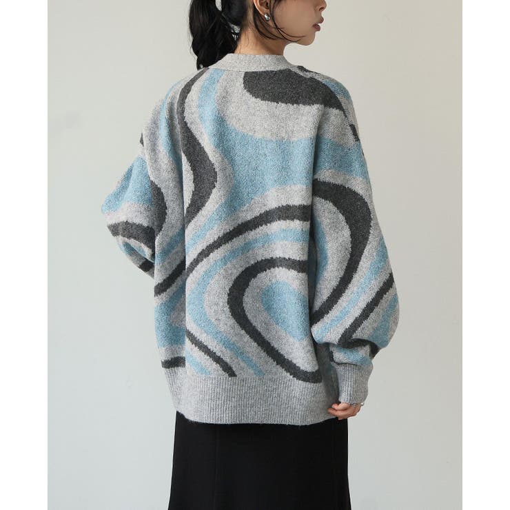 ほどよく個性を纏う。マーブルモヘアカーディガン カーデ カーディガン | HAPPY急便 by VERITA.JP | 詳細画像18 