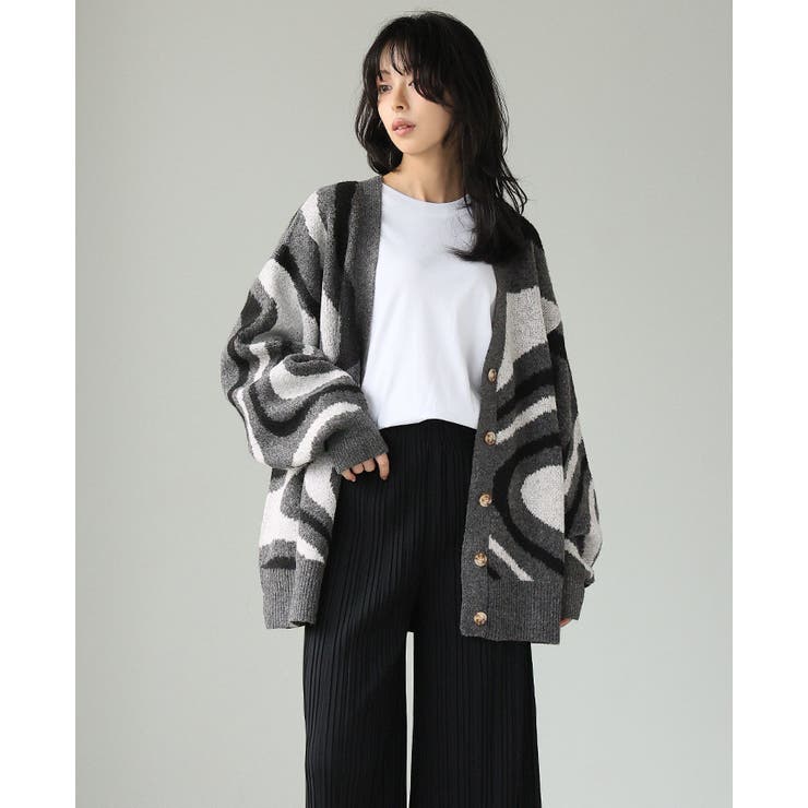 ほどよく個性を纏う。マーブルモヘアカーディガン カーデ カーディガン | HAPPY急便 by VERITA.JP | 詳細画像7 