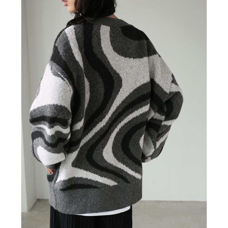 ほどよく個性を纏う。マーブルモヘアカーディガン カーデ カーディガン | HAPPY急便 by VERITA.JP | 詳細画像8 