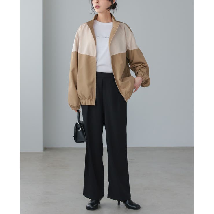 大人のカジュアルアウター。配色スタンドカラージップアップブルゾン ブルゾン ジャ… | HAPPY急便 by VERITA.JP | 詳細画像13 