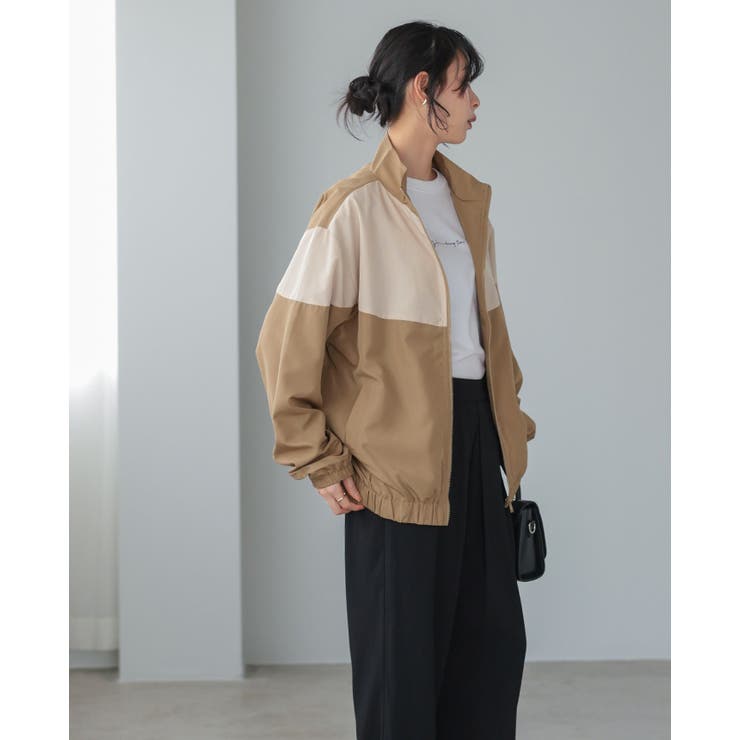 大人のカジュアルアウター。配色スタンドカラージップアップブルゾン ブルゾン ジャ… | HAPPY急便 by VERITA.JP | 詳細画像14 