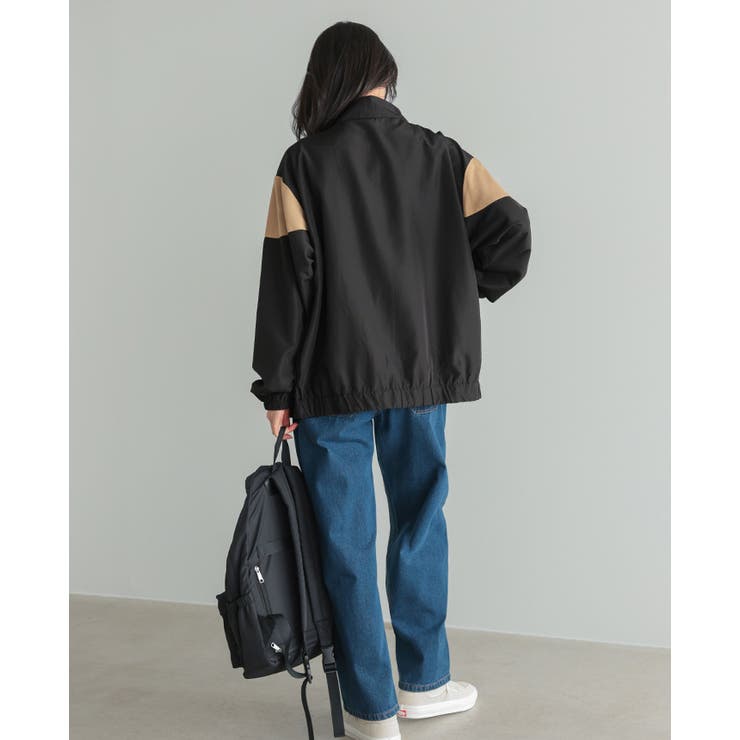 大人のカジュアルアウター。配色スタンドカラージップアップブルゾン ブルゾン ジャ… | HAPPY急便 by VERITA.JP | 詳細画像9 
