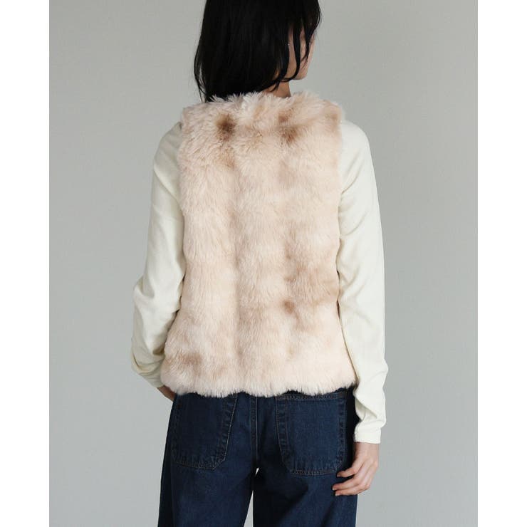 ふわっと羽織って季節を感じる。フェイクファーベスト ベスト ジレ | HAPPY急便 by VERITA.JP | 詳細画像7 