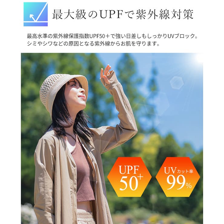 【SPF50+UVカット水陸両用ラッシュガード】ゆったりポンチョトップス（別売り… | HAPPY急便 by VERITA.JP | 詳細画像5 