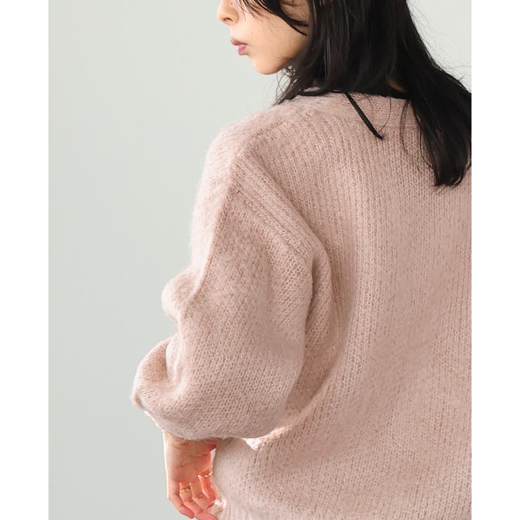 優しいぬくもりに包まれる。ジャガード編み起毛カーディガン カーデ カーディガン | HAPPY急便 by VERITA.JP | 詳細画像12 
