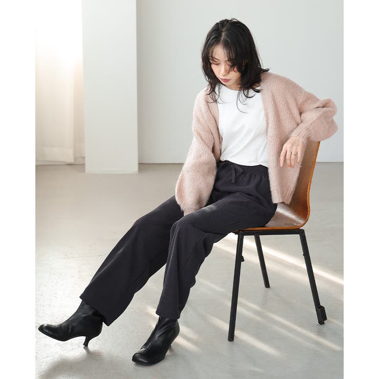 優しいぬくもりに包まれる。ジャガード編み起毛カーディガン カーデ カーディガン | HAPPY急便 by VERITA.JP | 詳細画像15 