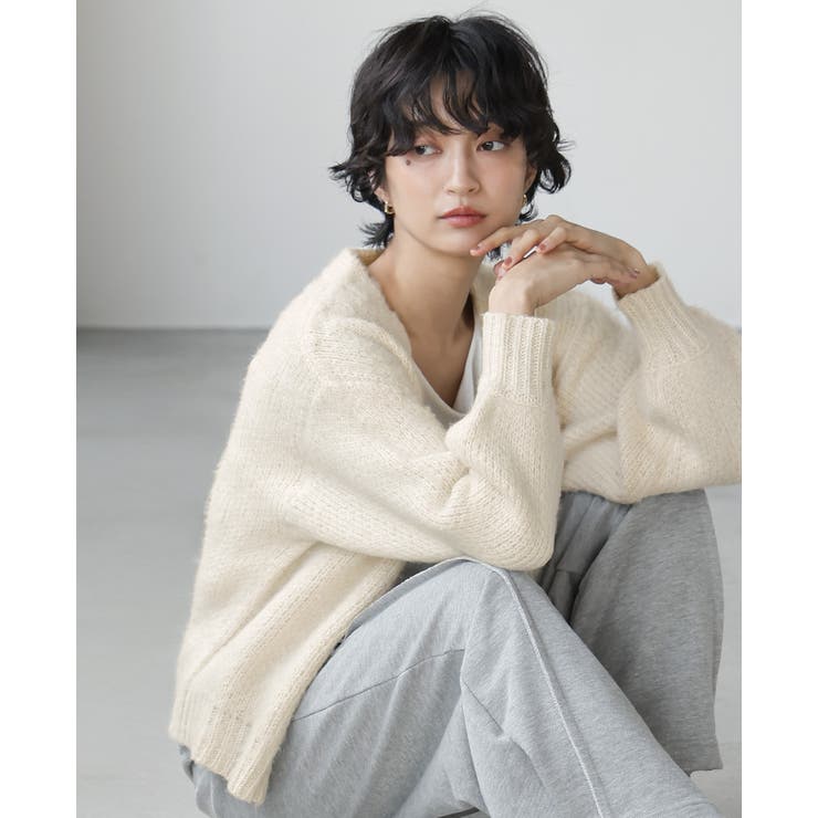 優しいぬくもりに包まれる。ジャガード編み起毛カーディガン カーデ カーディガン | HAPPY急便 by VERITA.JP | 詳細画像7 