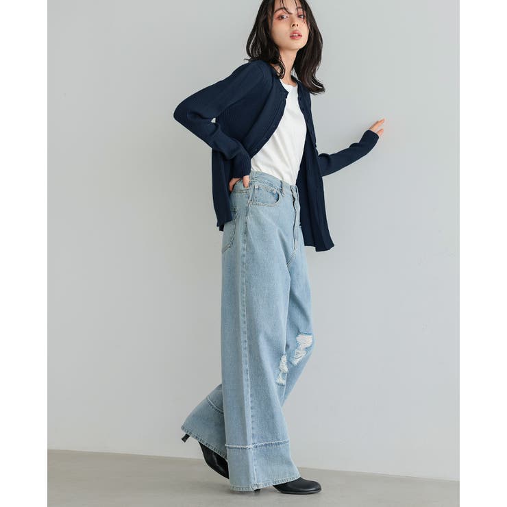 自慢のフレアシルエット。ペプラムフレアカーディガン カーデ カーディガン | HAPPY急便 by VERITA.JP | 詳細画像10 