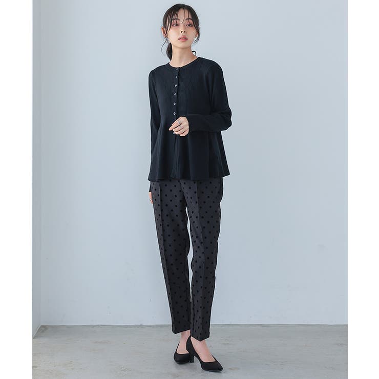 自慢のフレアシルエット。ペプラムフレアカーディガン カーデ カーディガン | HAPPY急便 by VERITA.JP | 詳細画像18 