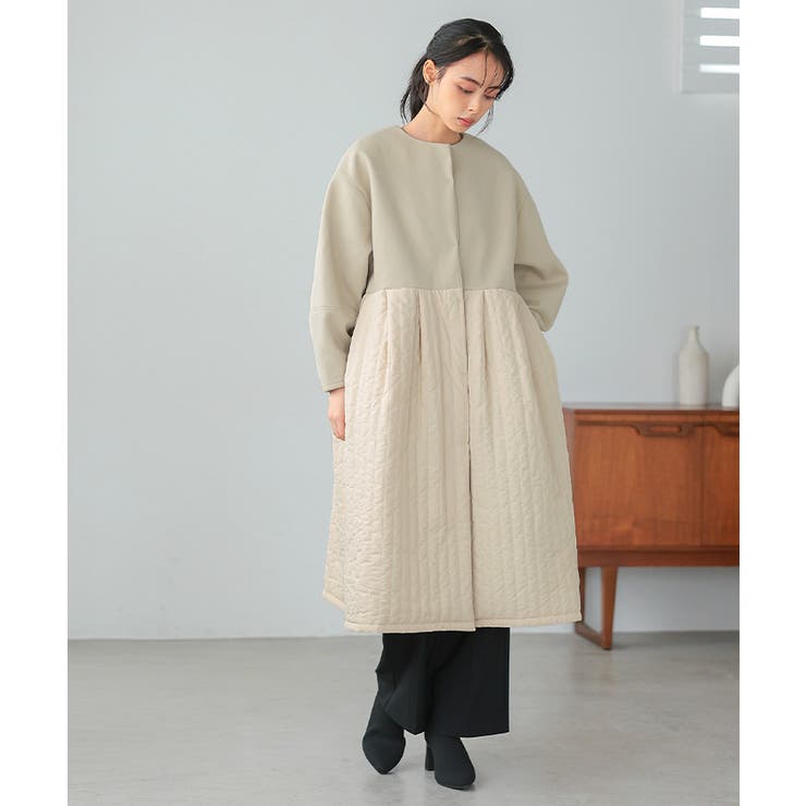 シルエットに拘った、お気に入りの1枚。フェイクウール＆キルティング