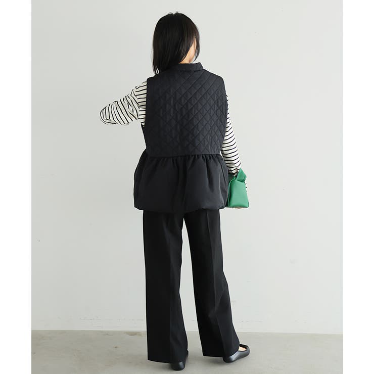 女性らしくアップデート。ファイバーダウンペプラムベスト ベスト ダウン | HAPPY急便 by VERITA.JP | 詳細画像10 