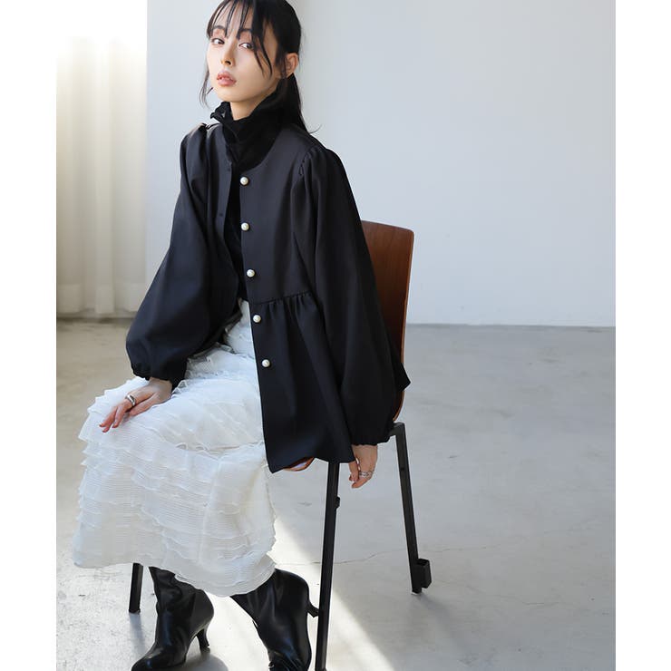女性らしいシルエットを約束。ペプラムジャケット ジャケット ペプラム