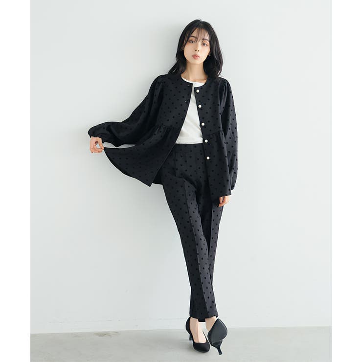 女性らしいシルエットを約束。ペプラムジャケット ジャケット ペプラム