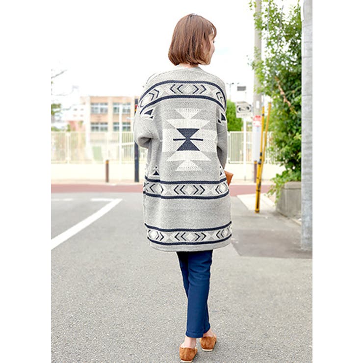 これ1枚でワンランク上のコーデになる！オルテガ柄 ニットカーディガン カーディガン | HAPPY急便 by VERITA.JP | 詳細画像12 