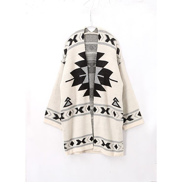 これ1枚でワンランク上のコーデになる！オルテガ柄 ニットカーディガン カーディガン | HAPPY急便 by VERITA.JP | 詳細画像4 