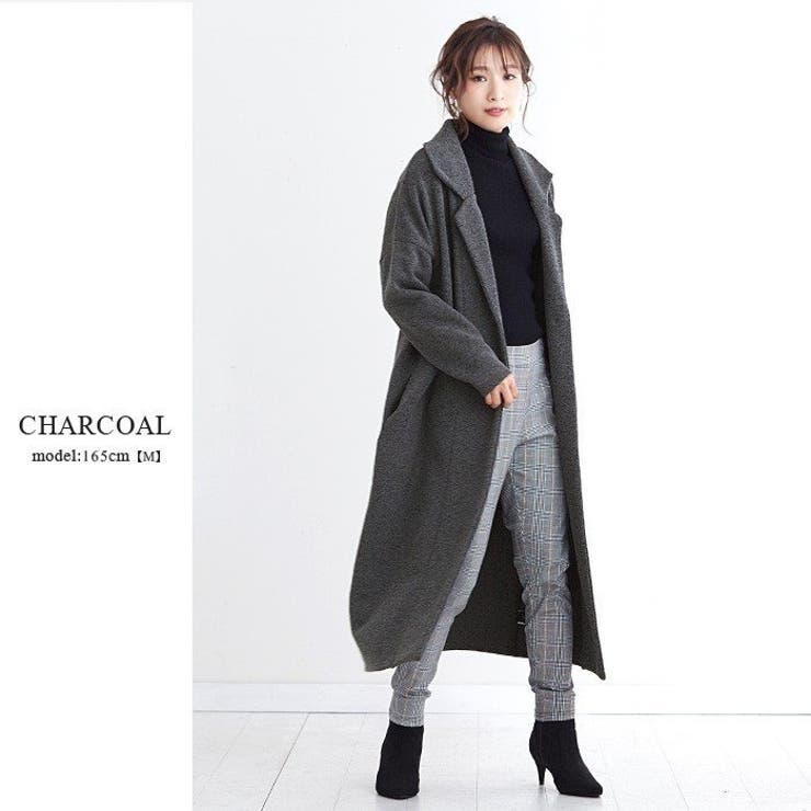 【送料無料】サンシー　チェスターコート　スウェット　裏起毛 裏起毛 ロング チェスターコート / レディース 7F