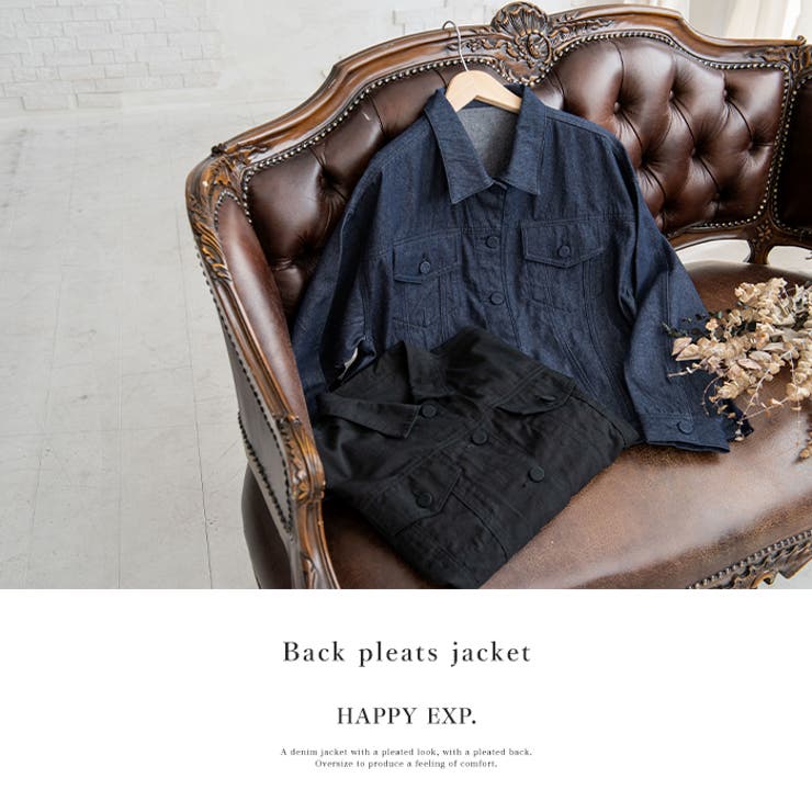 大人可愛い後ろ姿。プリーツ切替ジャケット ジャケット ブルゾン | HAPPY急便 by VERITA.JP | 詳細画像10 