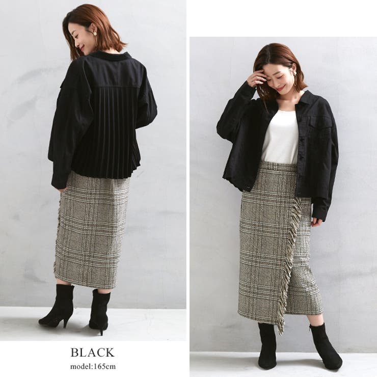 大人可愛い後ろ姿。プリーツ切替ジャケット ジャケット ブルゾン | HAPPY急便 by VERITA.JP | 詳細画像19 