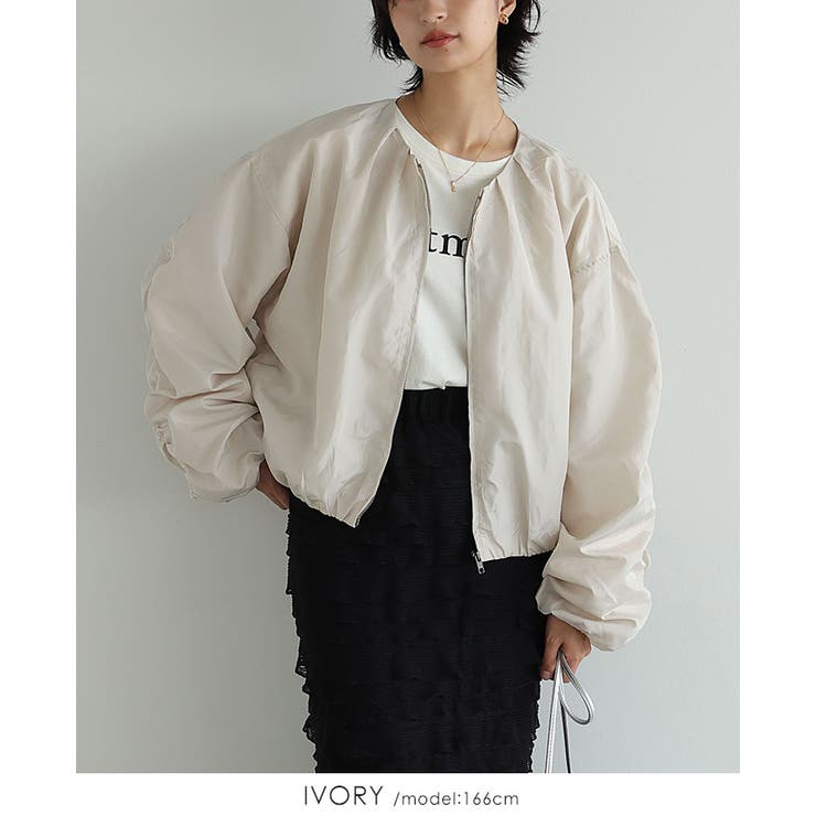 HYEON ヘヨン☆choucream blouson ギャザー ボリューム袖