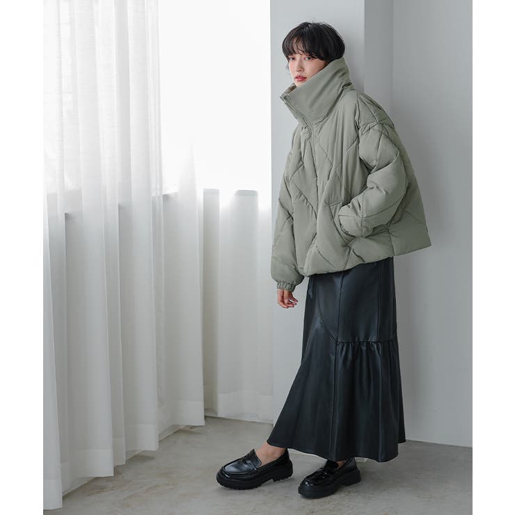 毎日着たくなる、あったかアウター。ダイヤキルトBIGカラーブルゾン ダウン コー… | HAPPY急便 by VERITA.JP | 詳細画像19 