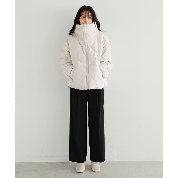 毎日着たくなる、あったかアウター。ダイヤキルトBIGカラーブルゾン ダウン コー… | HAPPY急便 by VERITA.JP | 詳細画像6 