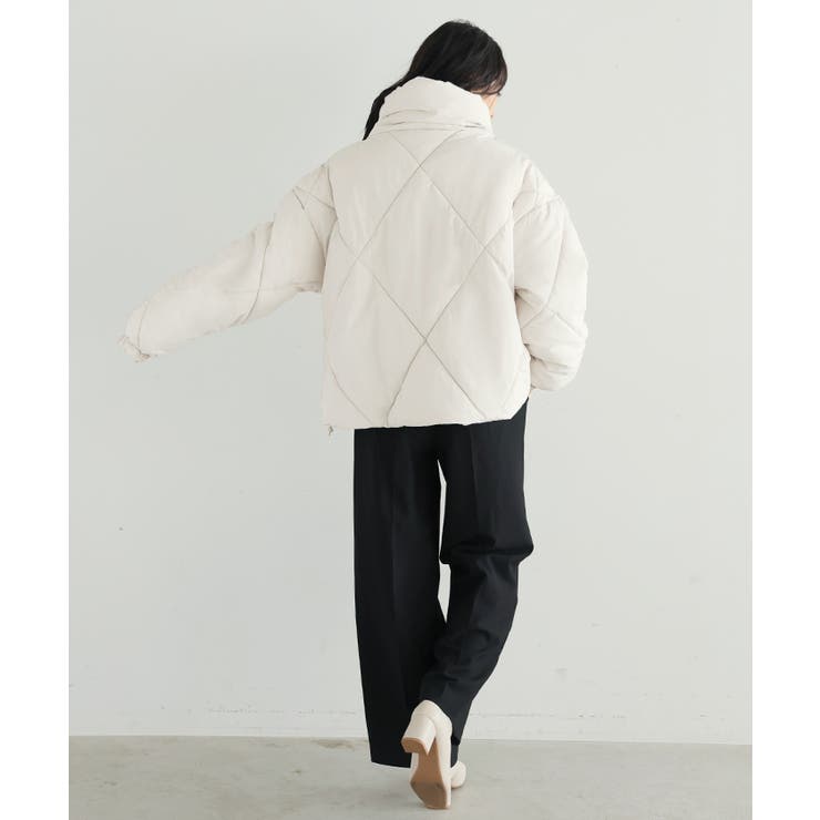 毎日着たくなる、あったかアウター。ダイヤキルトBIGカラーブルゾン ダウン コー… | HAPPY急便 by VERITA.JP | 詳細画像8 