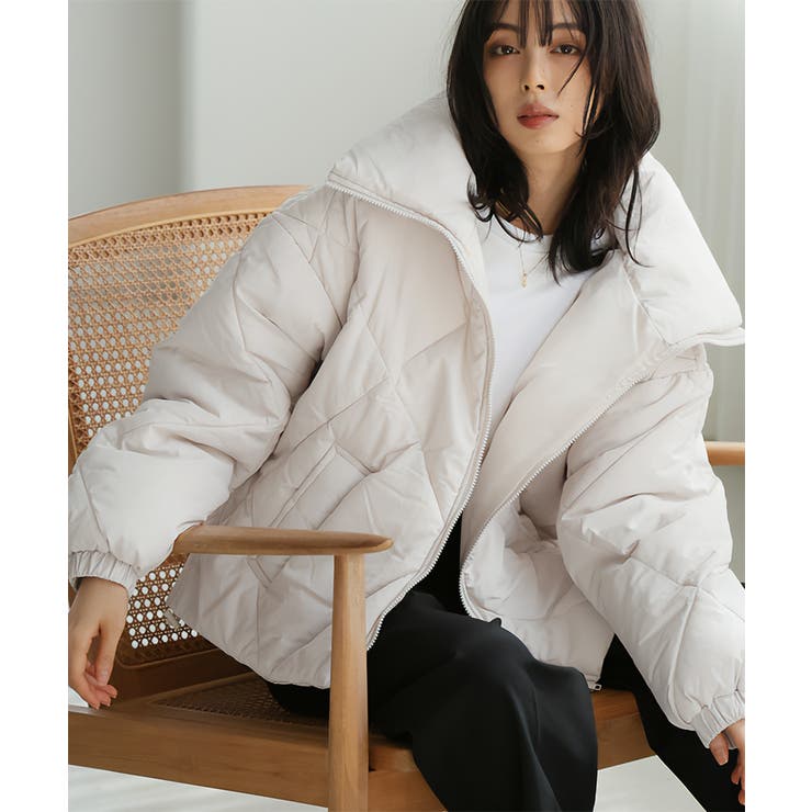 毎日着たくなる、あったかアウター。ダイヤキルトBIGカラーブルゾン ダウン コー… | HAPPY急便 by VERITA.JP | 詳細画像9 