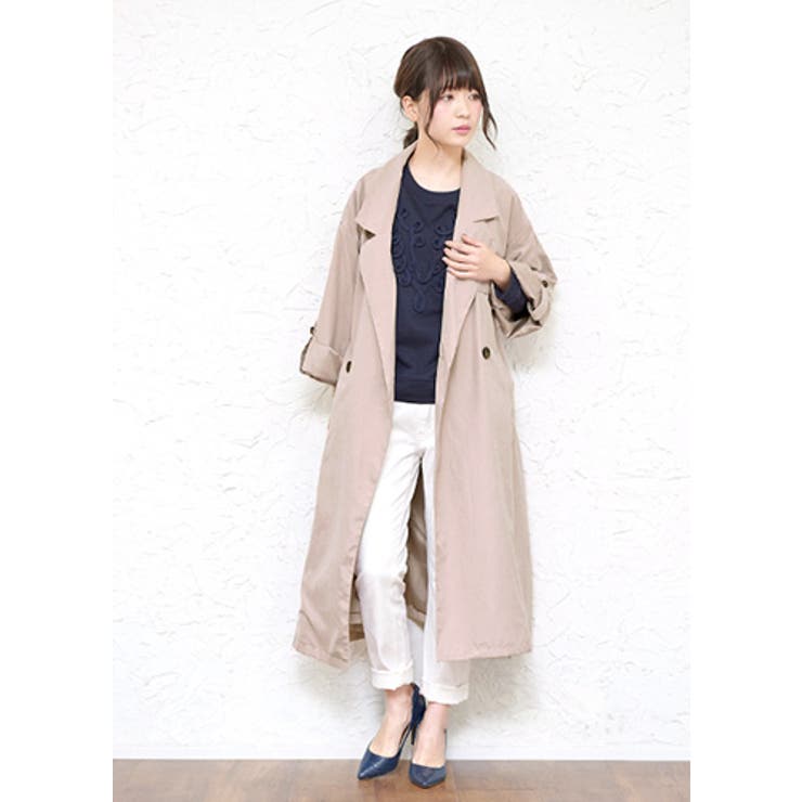 ゆるシルエットに惹かれる。ロングトレンチコート トレンチコート