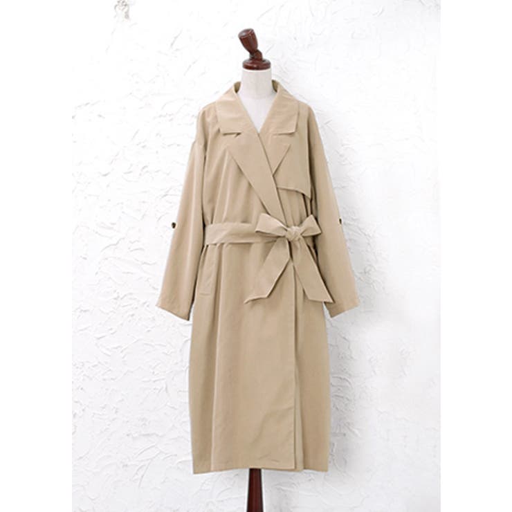 ゆるシルエットに惹かれる。ロングトレンチコート トレンチコート