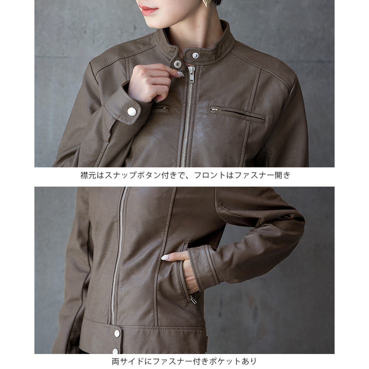 程良い辛さを効かせたデザイン。シングルライダースジャケット