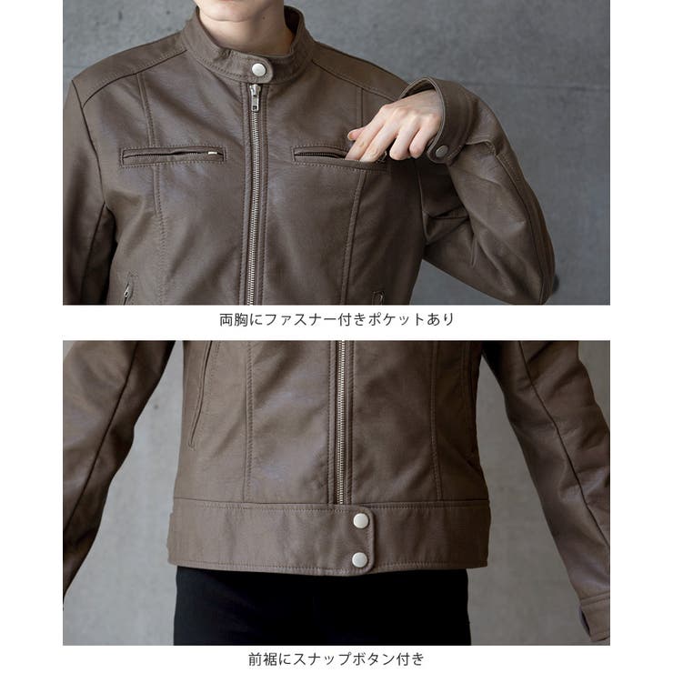 程良い辛さを効かせたデザイン。シングルライダースジャケット