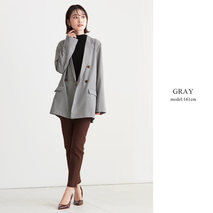 羽織るだけで大人顔。チェックWブレストジャケット ジャケット テーラードジャケッ… | HAPPY急便 by VERITA.JP | 詳細画像11 