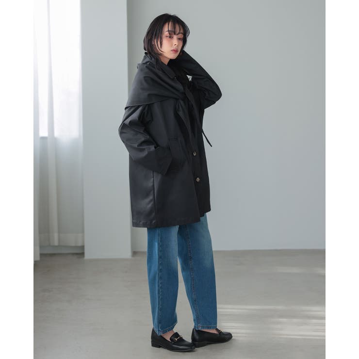 アレンジできる2wayコート。スカーフ付ステンカラーコート コート アウター | HAPPY急便 by VERITA.JP | 詳細画像17 