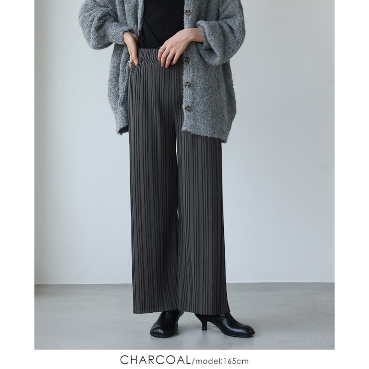 大人の余裕を感じるリラクシーパンツ。ランダムプリーツパンツ パンツ プリーツ | HAPPY急便 by VERITA.JP | 詳細画像15 