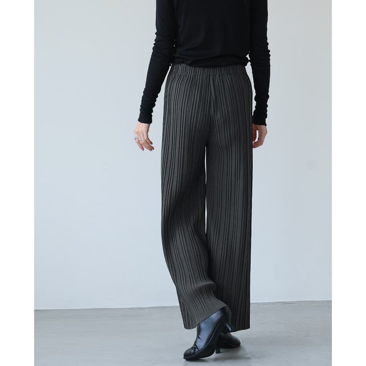 大人の余裕を感じるリラクシーパンツ。ランダムプリーツパンツ パンツ プリーツ | HAPPY急便 by VERITA.JP | 詳細画像19 