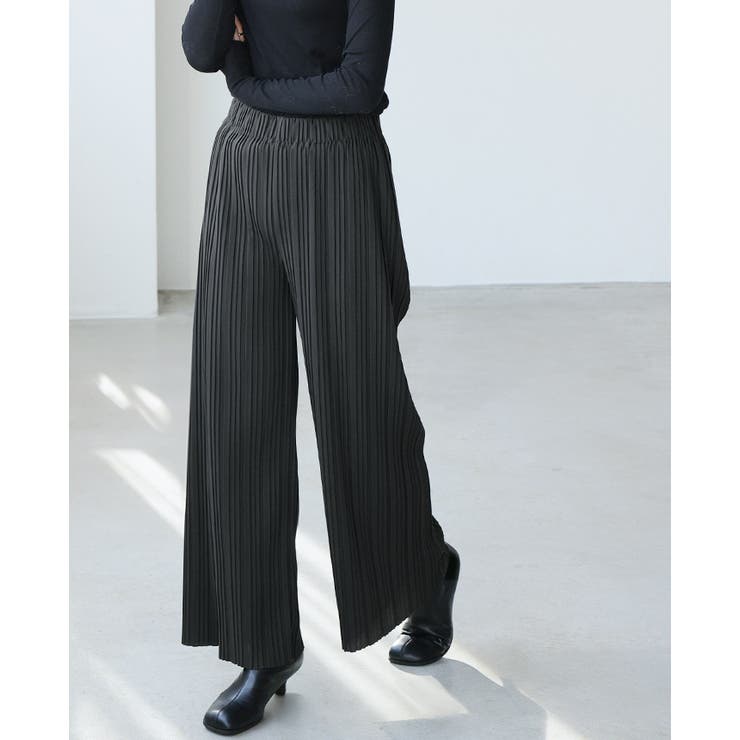 大人の余裕を感じるリラクシーパンツ。ランダムプリーツパンツ パンツ プリーツ | HAPPY急便 by VERITA.JP | 詳細画像20 