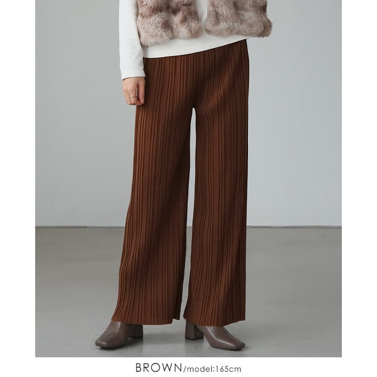 大人の余裕を感じるリラクシーパンツ。ランダムプリーツパンツ パンツ プリーツ | HAPPY急便 by VERITA.JP | 詳細画像4 