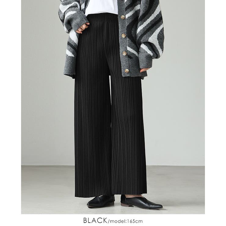 大人の余裕を感じるリラクシーパンツ。ランダムプリーツパンツ パンツ プリーツ | HAPPY急便 by VERITA.JP | 詳細画像9 