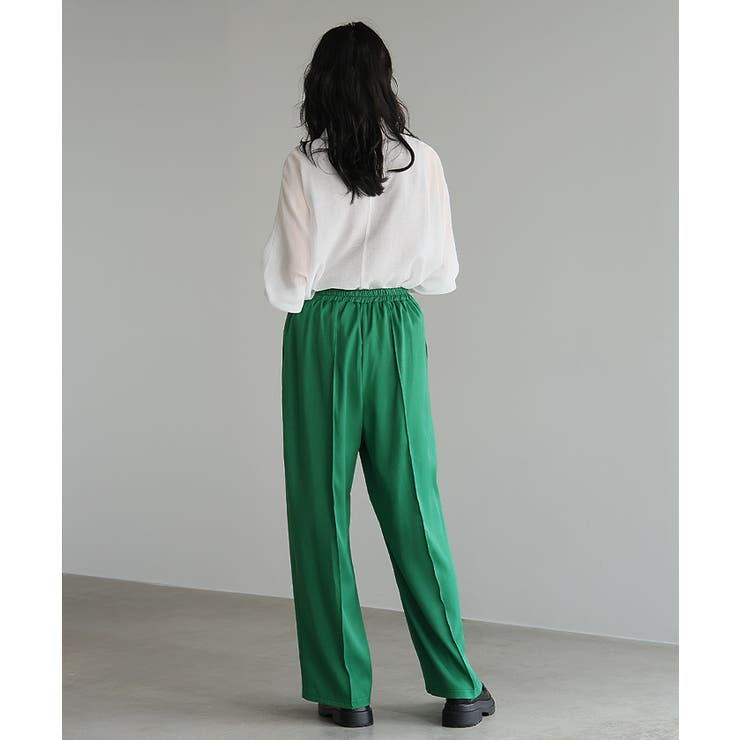 印象的なカラーで魅せる。タックストレートパンツ パンツ ワイドパンツ | HAPPY急便 by VERITA.JP | 詳細画像10 