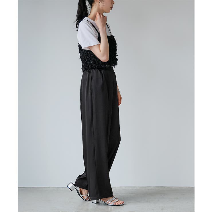 印象的なカラーで魅せる。タックストレートパンツ パンツ ワイドパンツ | HAPPY急便 by VERITA.JP | 詳細画像13 