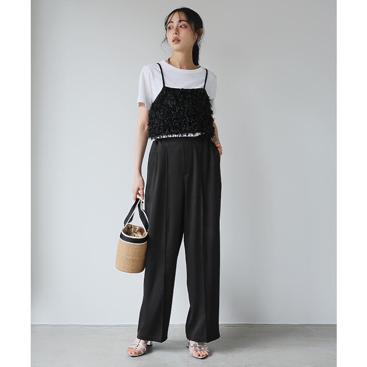 印象的なカラーで魅せる。タックストレートパンツ パンツ ワイドパンツ | HAPPY急便 by VERITA.JP | 詳細画像14 